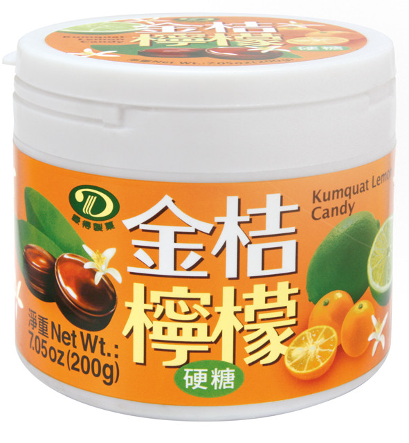 金桔檸檬喉糖 罐(200公克)
